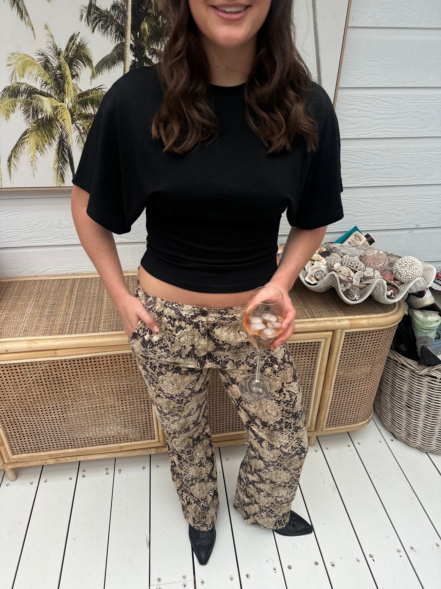 The Cinched Tee - Black